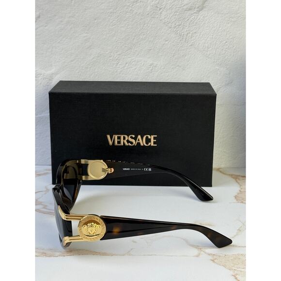 NEW Versace VE4503D Medusa Havana Brown Cat Eye Sunglasses main image 6